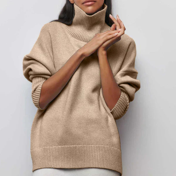 Nora | Soft Knit polo neck Sweater