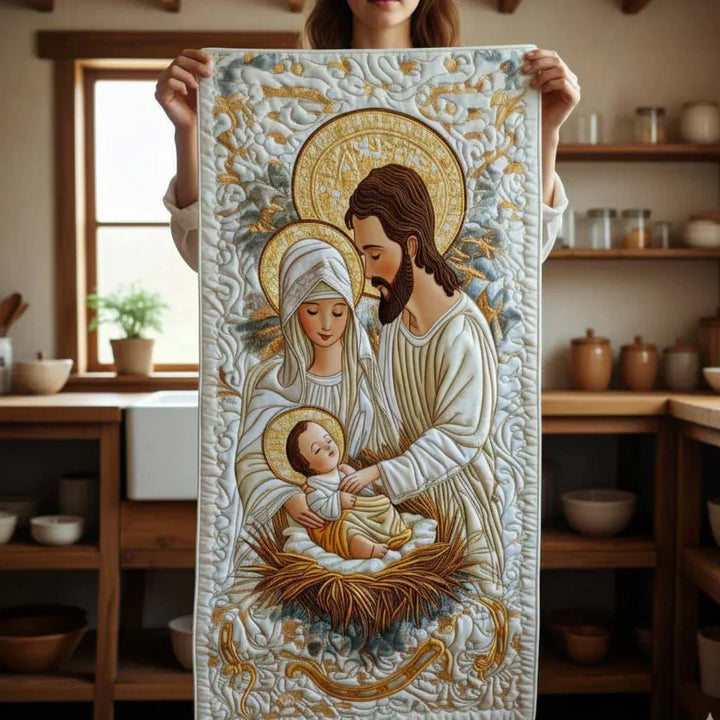 Quilt-Tischläufer – Glanz von Bethlehem