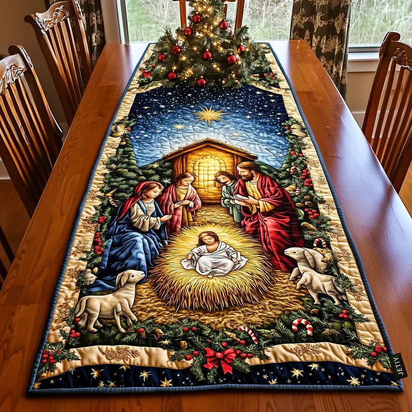 Quilt-Tischläufer – Stern von Bethlehem