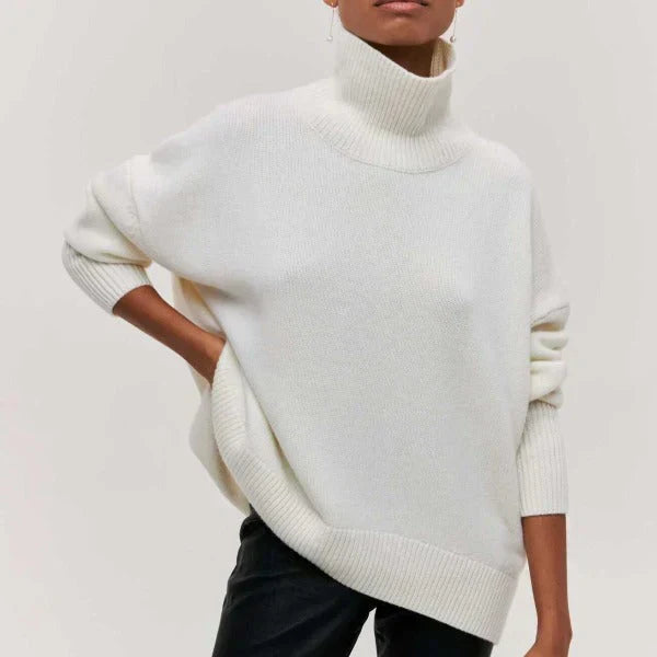 Nora | Soft Knit polo neck Sweater