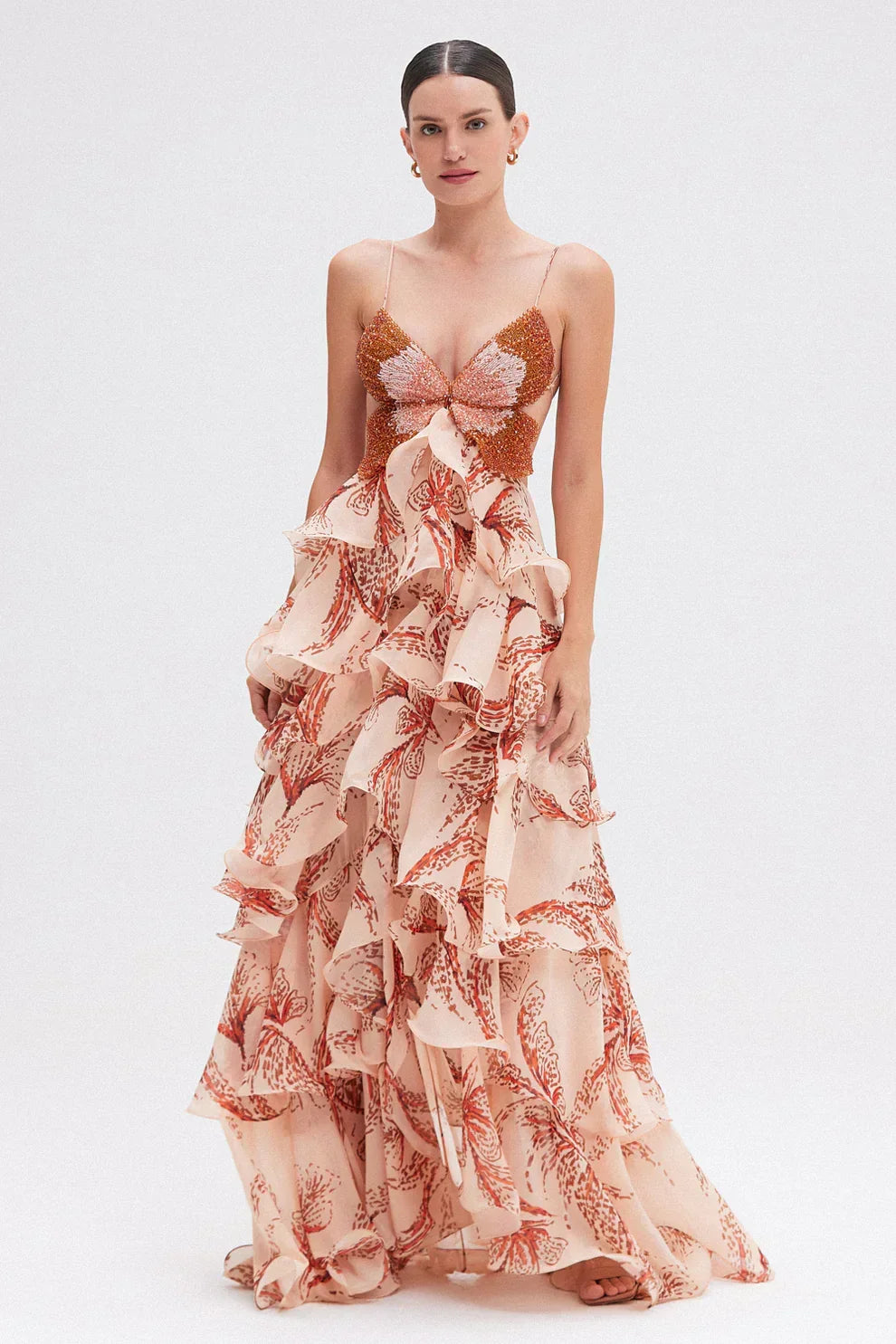 Nadine | Kleid mit Rüschendesign