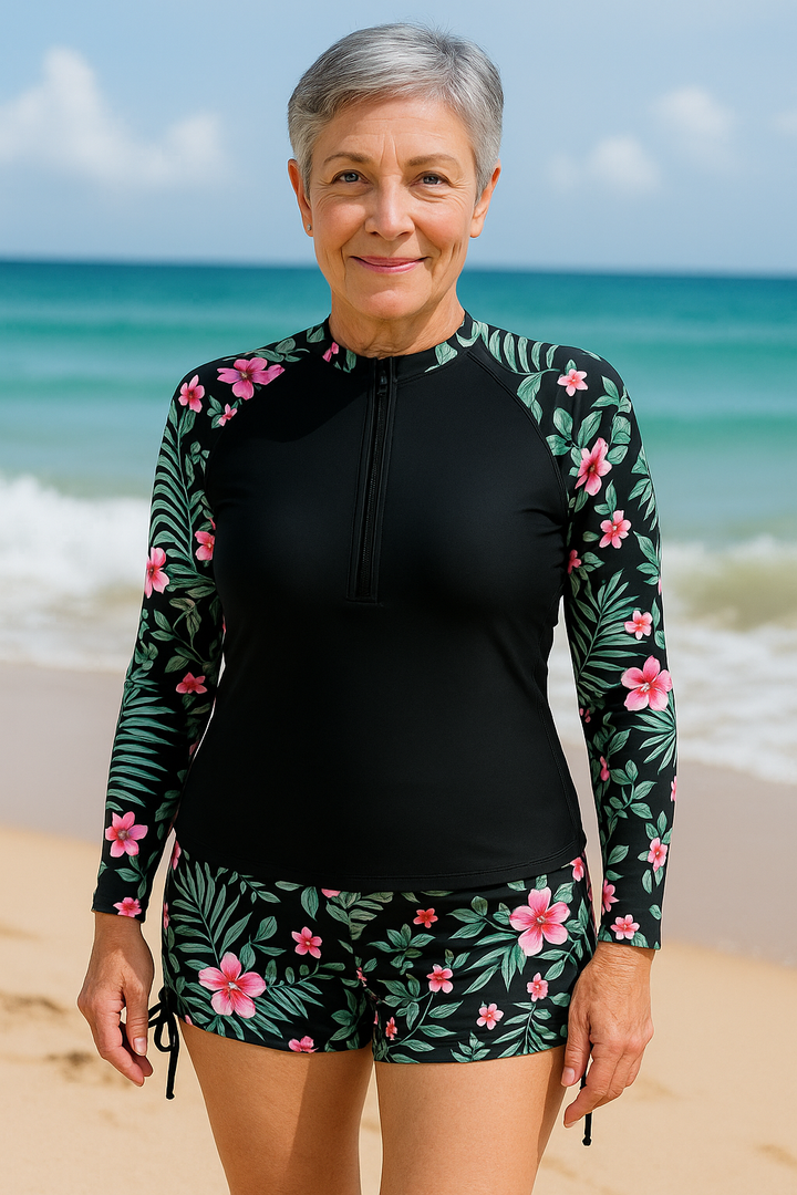 Lucy Swimwear | UV Protection Rash Set – Sun-Safe Elegance, All-Day Ease