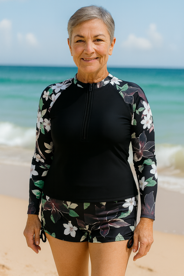 Lucy Swimwear | UV Protection Rash Set – Sun-Safe Elegance, All-Day Ease