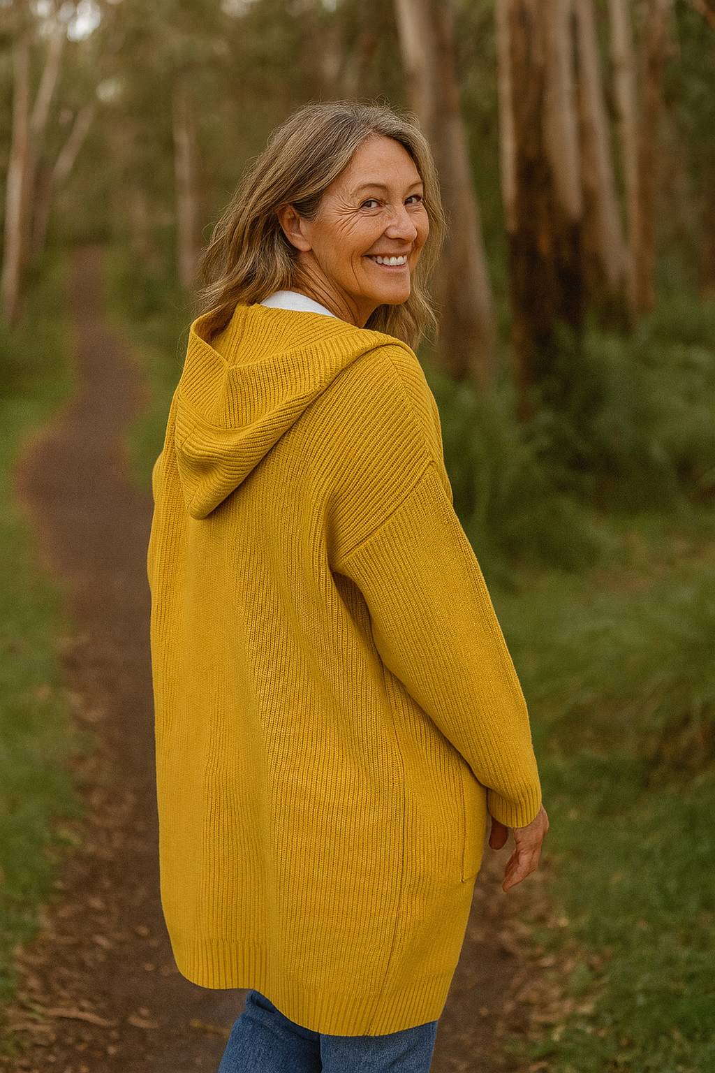 Ciorstaidh | Longline Knit Cardigan with Deep Pockets for Everyday Elegance