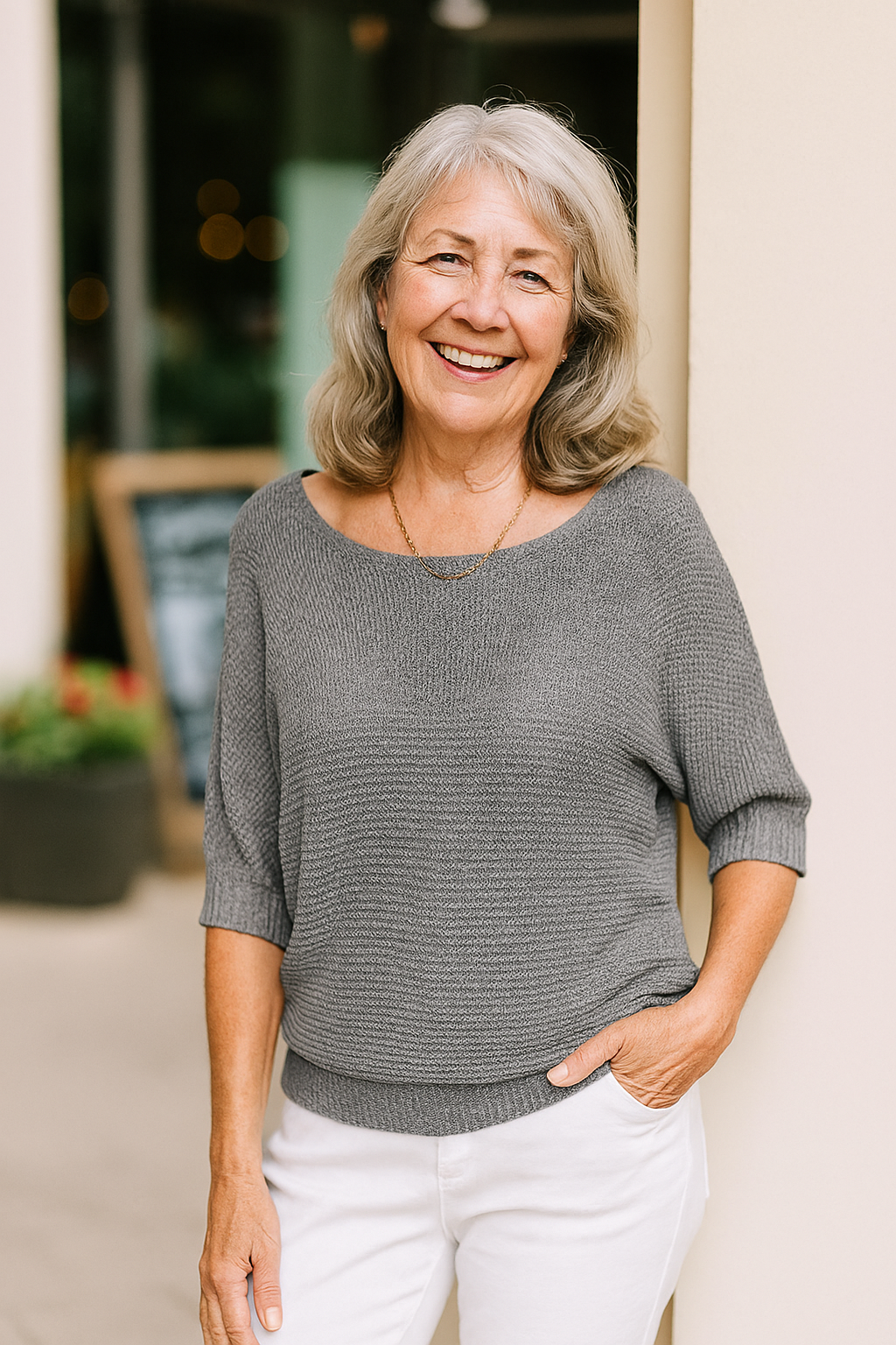 Colette | Soft Knit Top - Flattering Shape