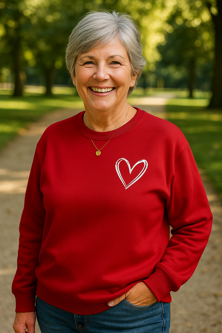 June |  Heart Detail Jumper - Comfort, Style and Softness
