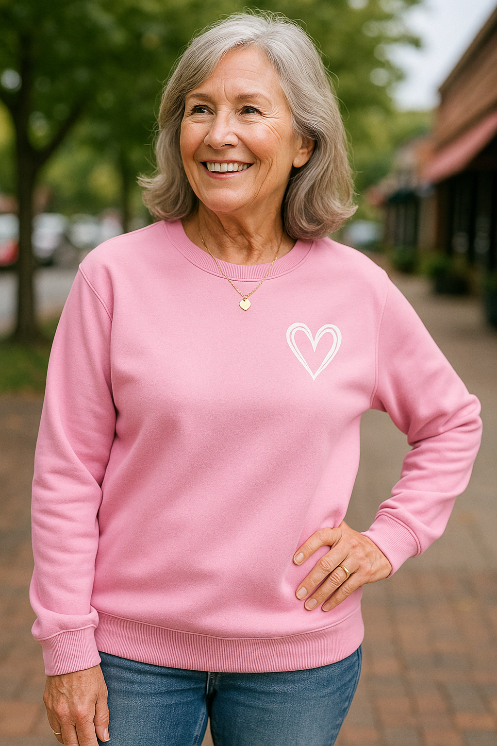 June |  Heart Detail Jumper - Comfort, Style and Softness