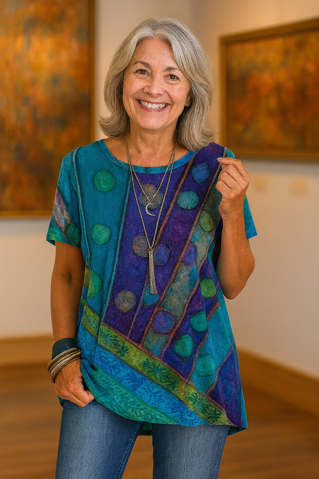 Frances | Artistic Top – Flows Gently, Flatters Beautifully