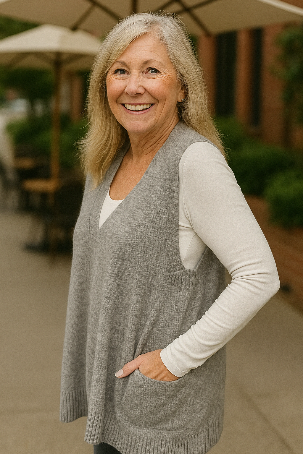 Christabel | CozyKnit Vest – Soft Elegance, Effortless Layers