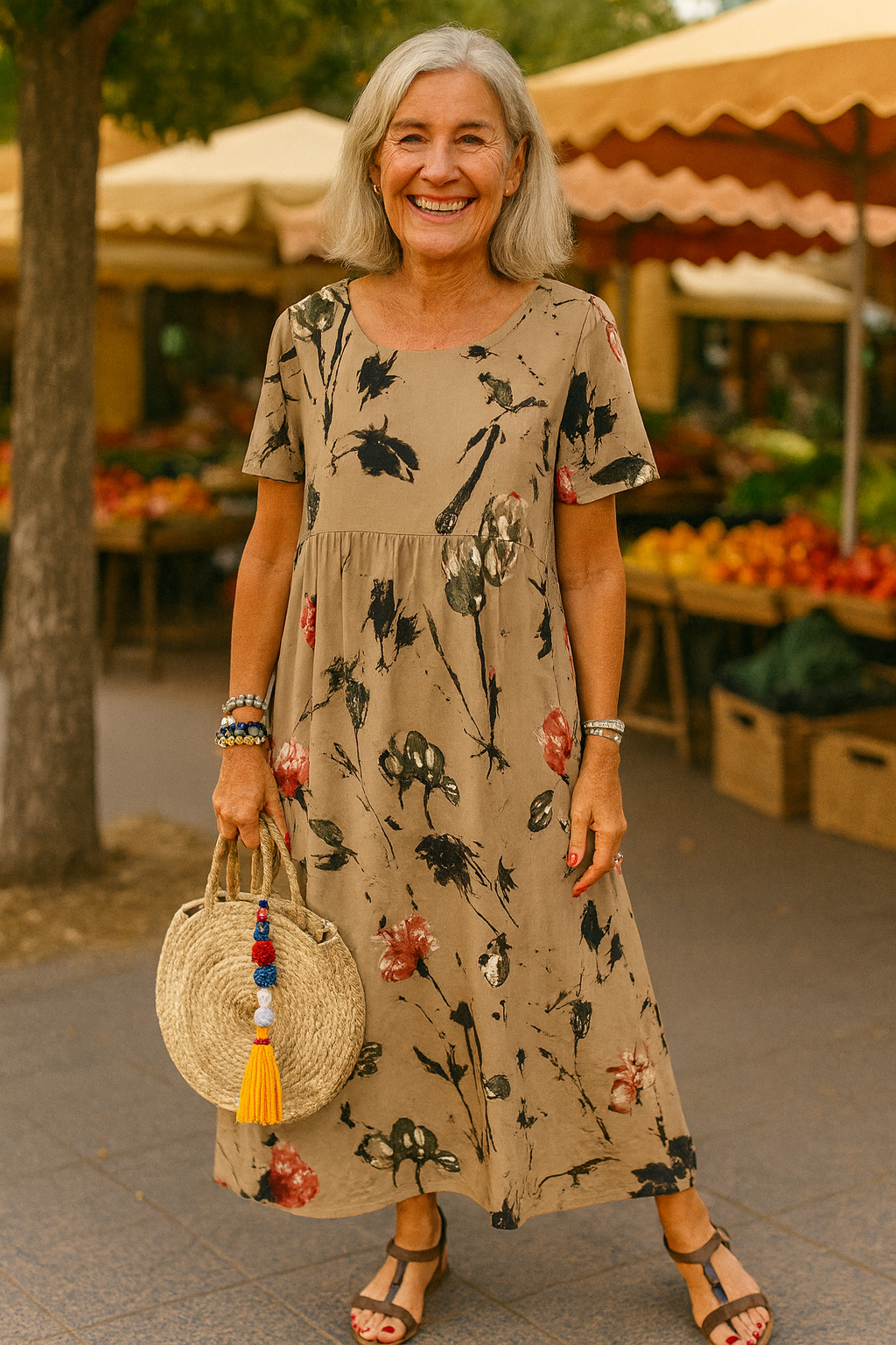 Hannah | Vintage Floral Maxi Dress - Light, Flattering & Effortlessly Elegant