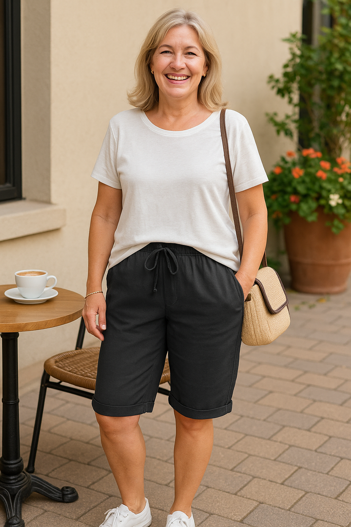Margaret | Cotton Comfort Shorts – Flattering fit. Effortless everyday style.