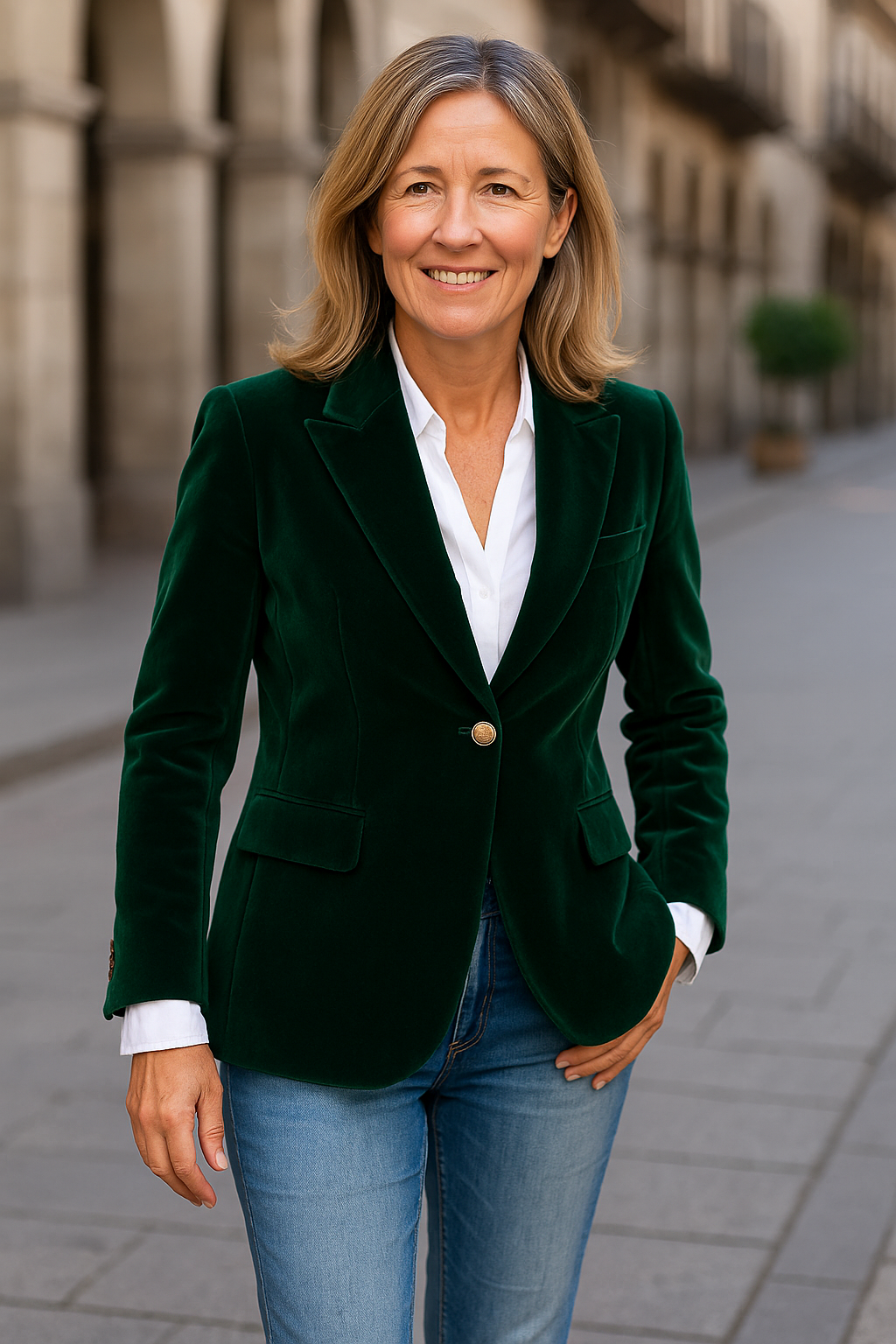Angelina | Velvet Blazer – Confidence, Comfort & Timeless Class