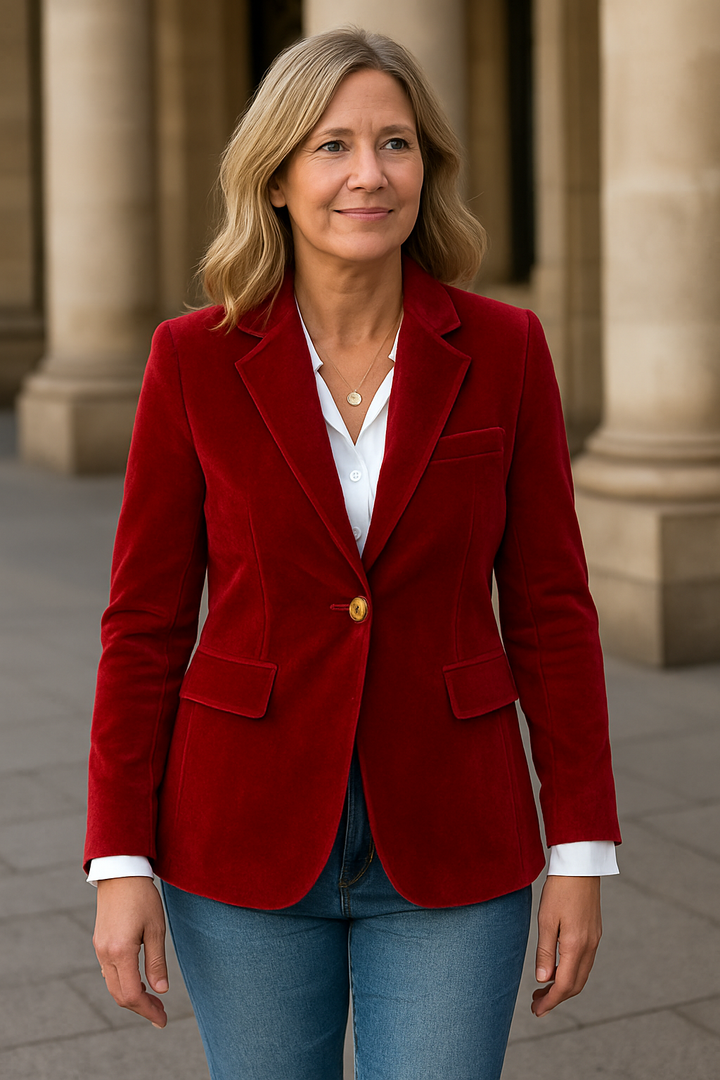 Angelina | Velvet Blazer – Confidence, Comfort & Timeless Class