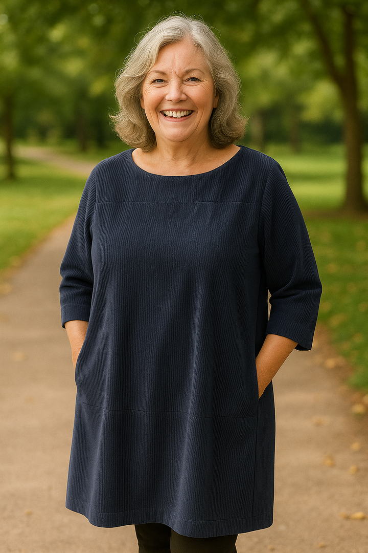 Amelina| Soft Cord Tunic – Effortless Comfort, Quiet Elegance