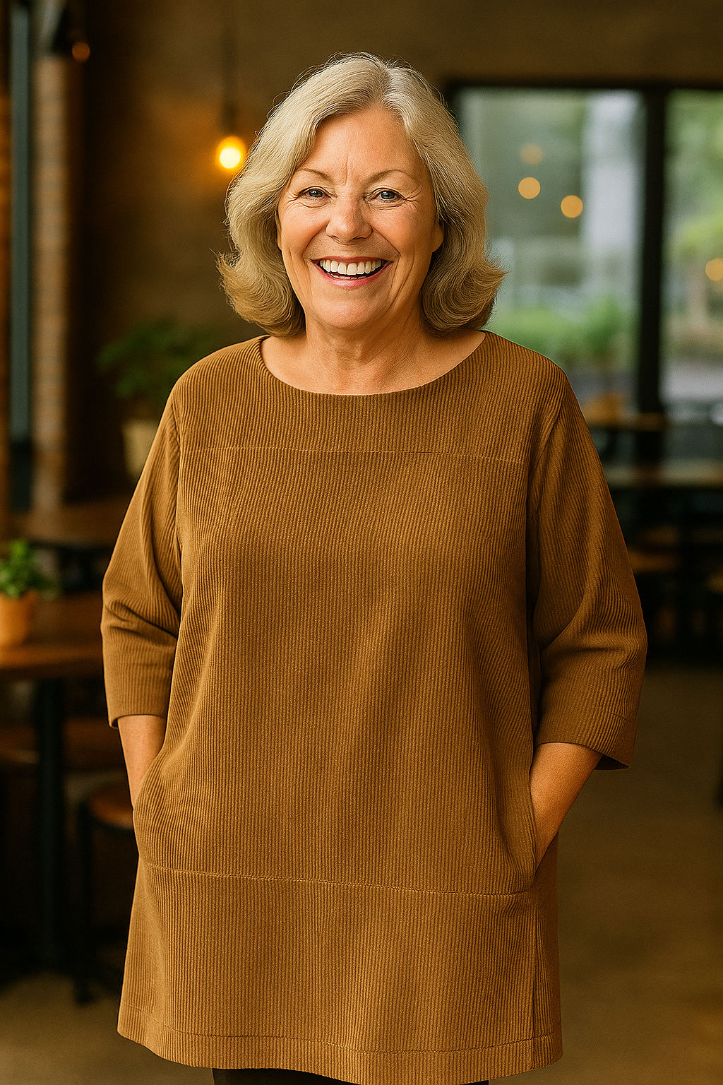 Amelina| Soft Cord Tunic – Effortless Comfort, Quiet Elegance