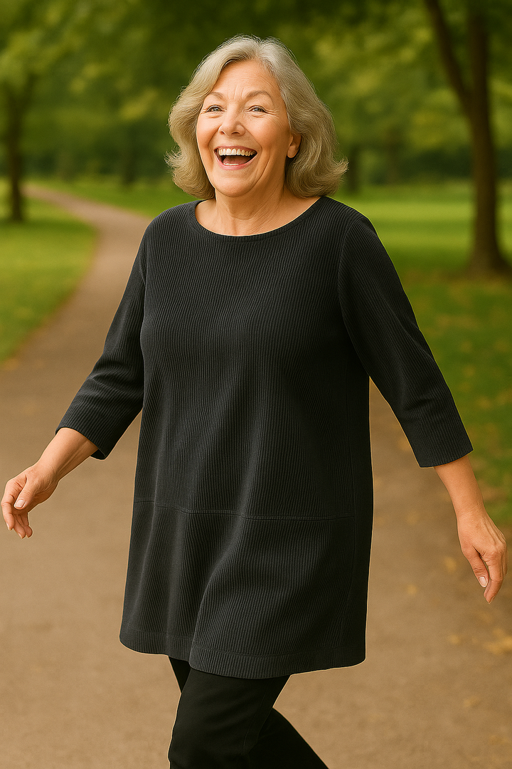 Amelina| Soft Cord Tunic – Effortless Comfort, Quiet Elegance