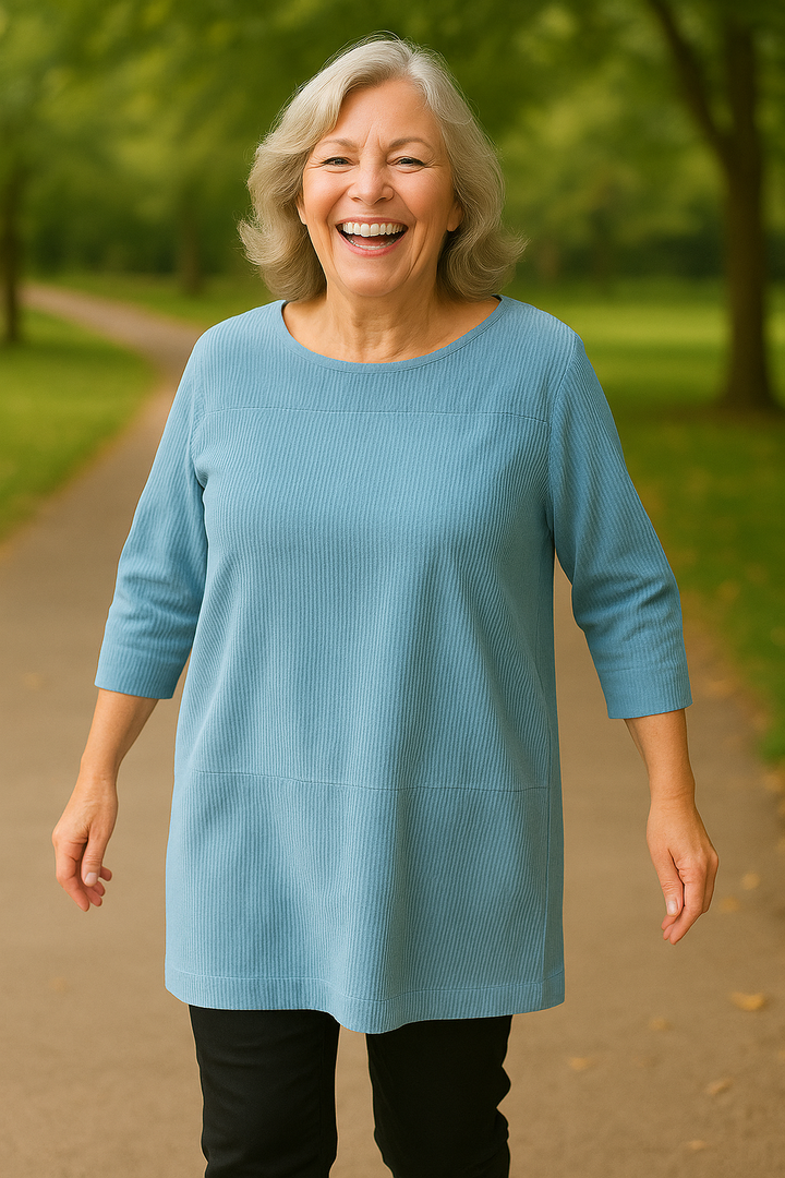 Amelina| Soft Cord Tunic – Effortless Comfort, Quiet Elegance