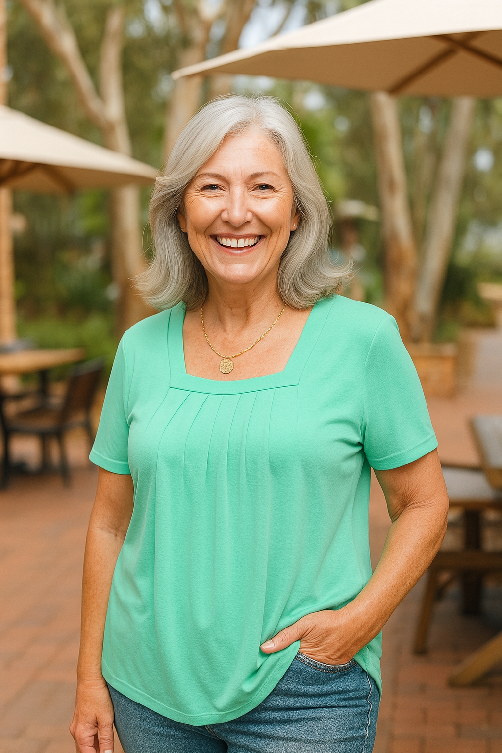 Florence | Pleated Comfort Top - Everyday confidence