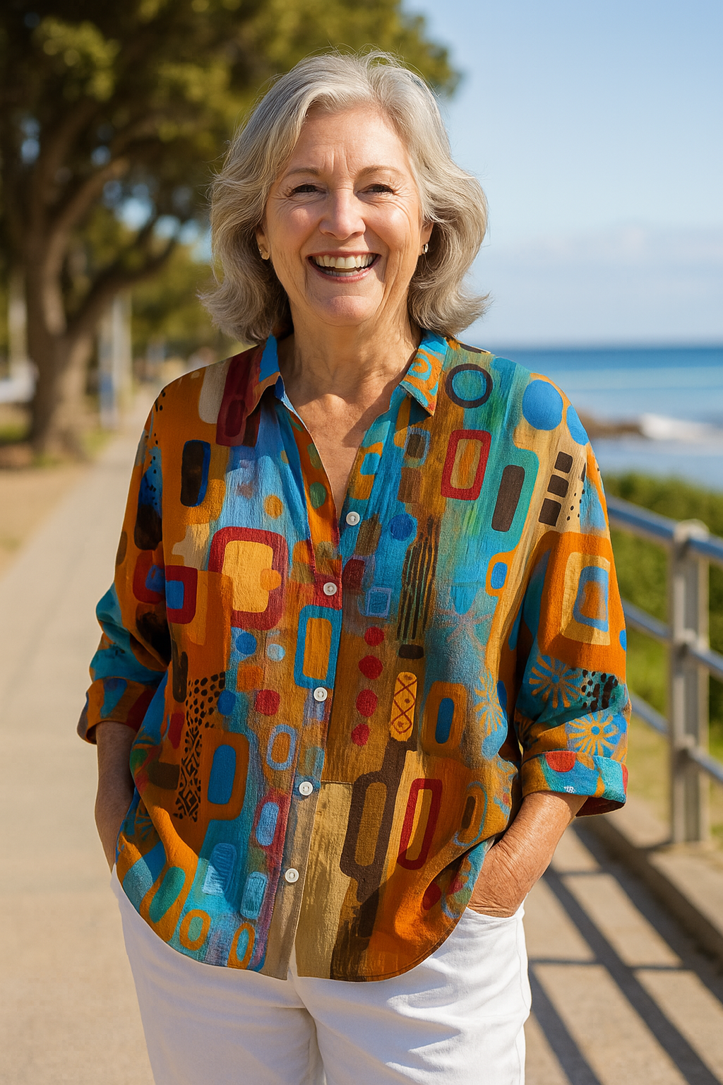 Ambrosine | Artistic Blouse - Effortless, Unapologetically You