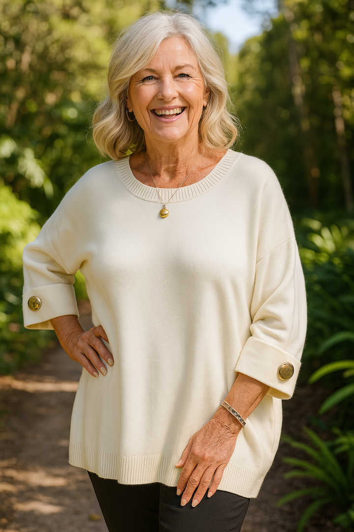 Cindy | Sweater Blouse – Effortless Elegance, Everyday Comfort