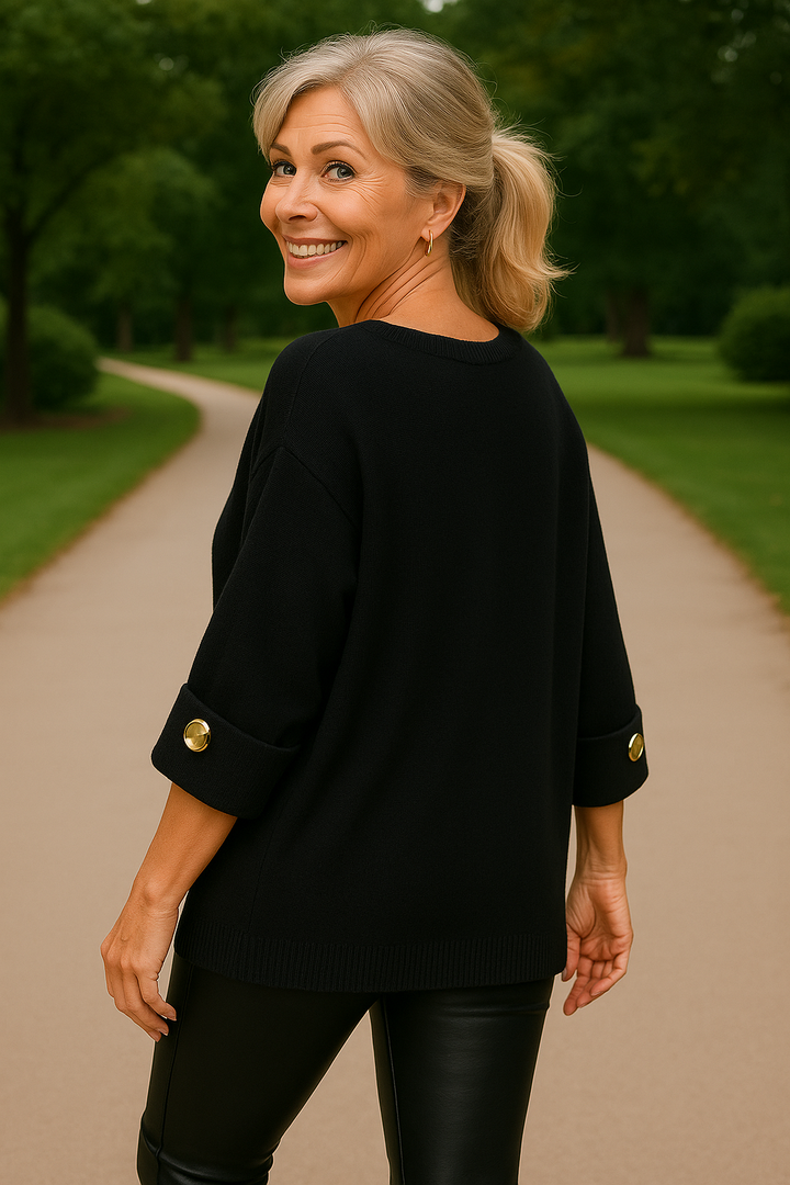 Cindy | Sweater Blouse – Effortless Elegance, Everyday Comfort