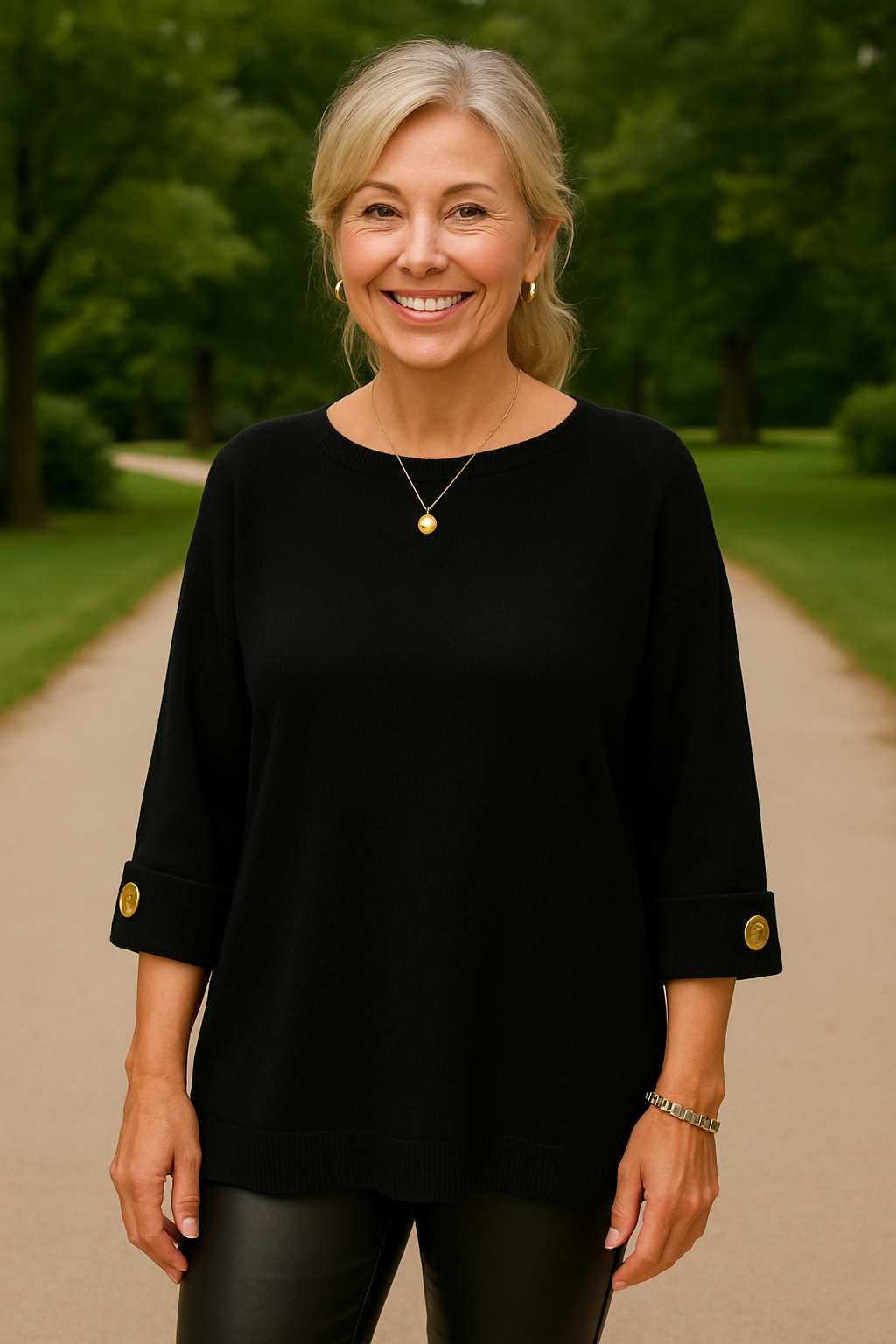 Cindy | Sweater Blouse – Effortless Elegance, Everyday Comfort