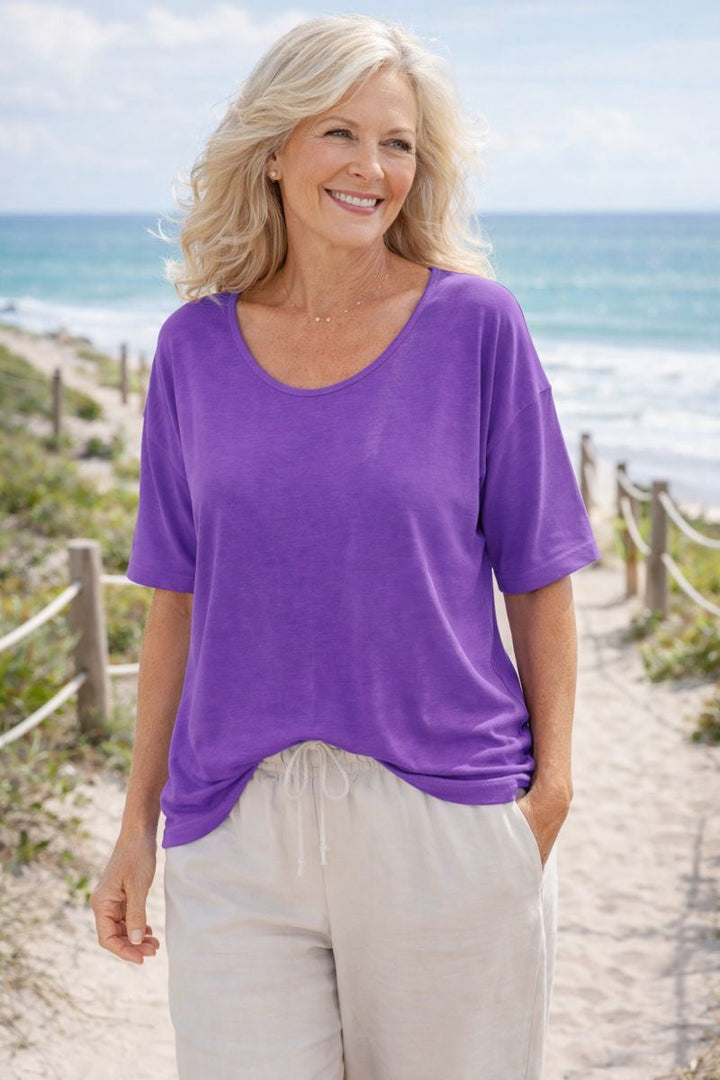 Amber | Soft Cotton Everyday Top – Comfort You Don’t Have to Think About (AU10–24)