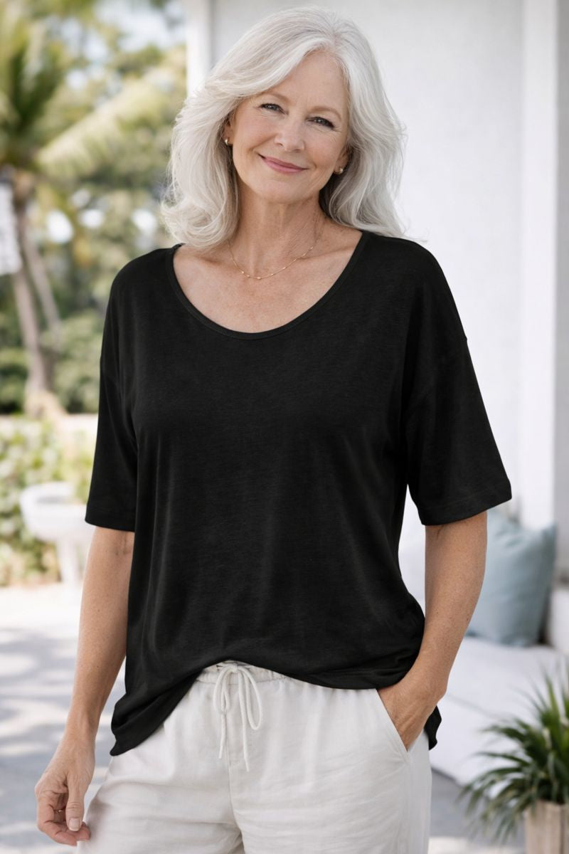 Amber | Soft Cotton Everyday Top – Comfort You Don’t Have to Think About (AU10–24)