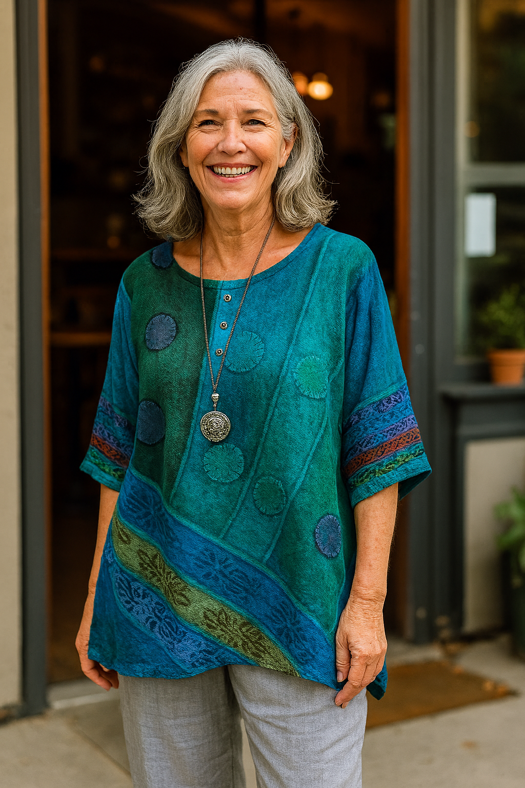 Elizabeth | Artistic Top – Flows Gently, Flatters Beautifully