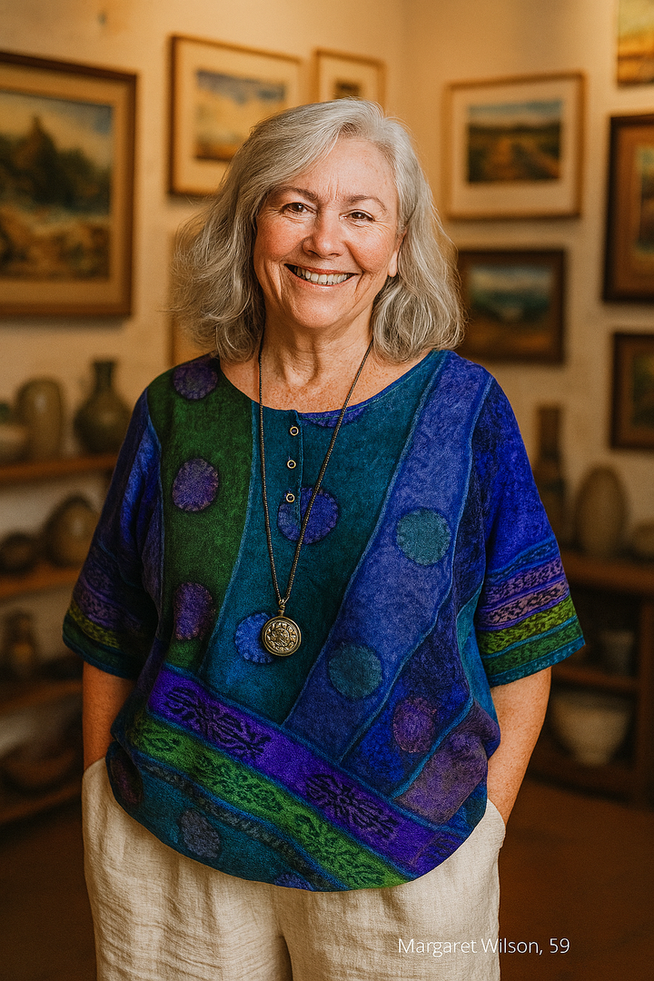 Elizabeth | Artistic Top – Flows Gently, Flatters Beautifully