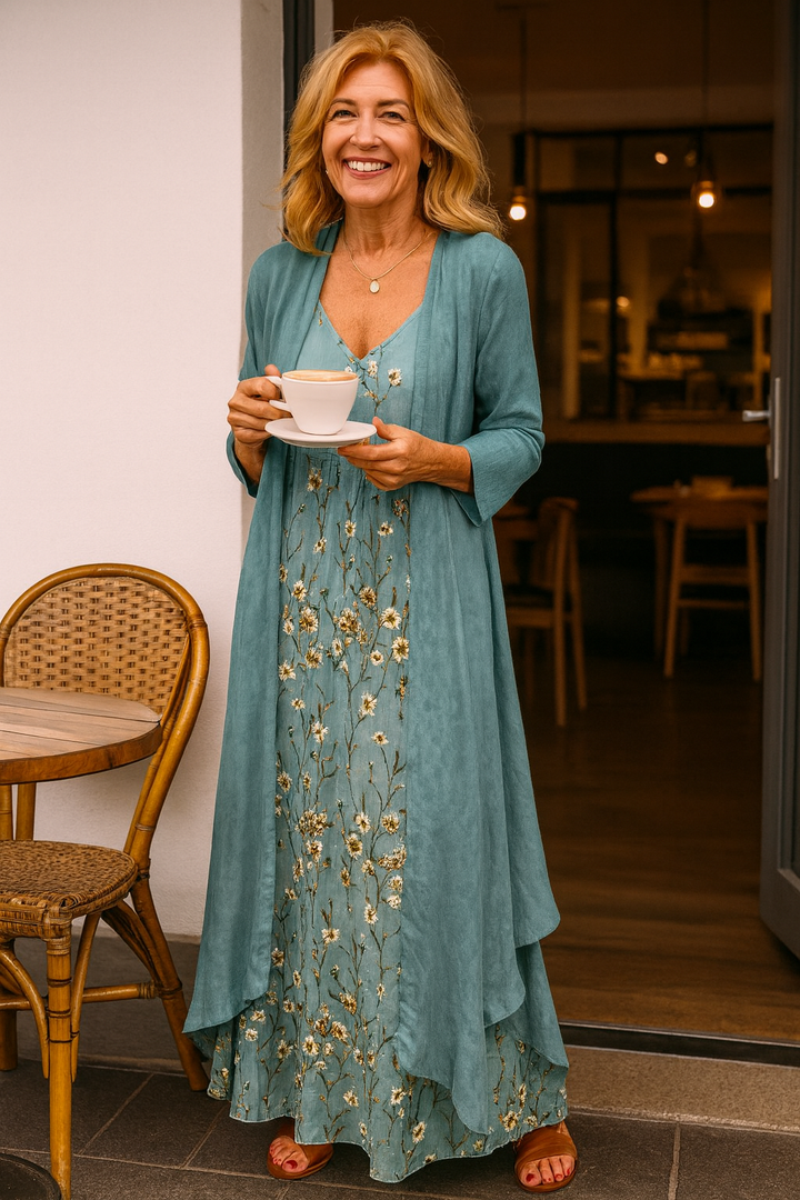 Josephine | Elegant Two-Piece Maxi Set – Effortless Style, All-Day Comfort