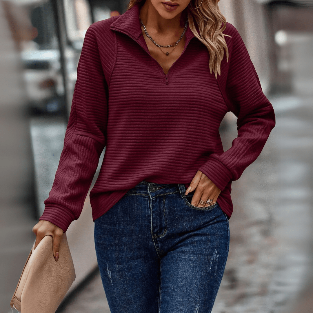 Blythe | Chic Half-Zip Pullover