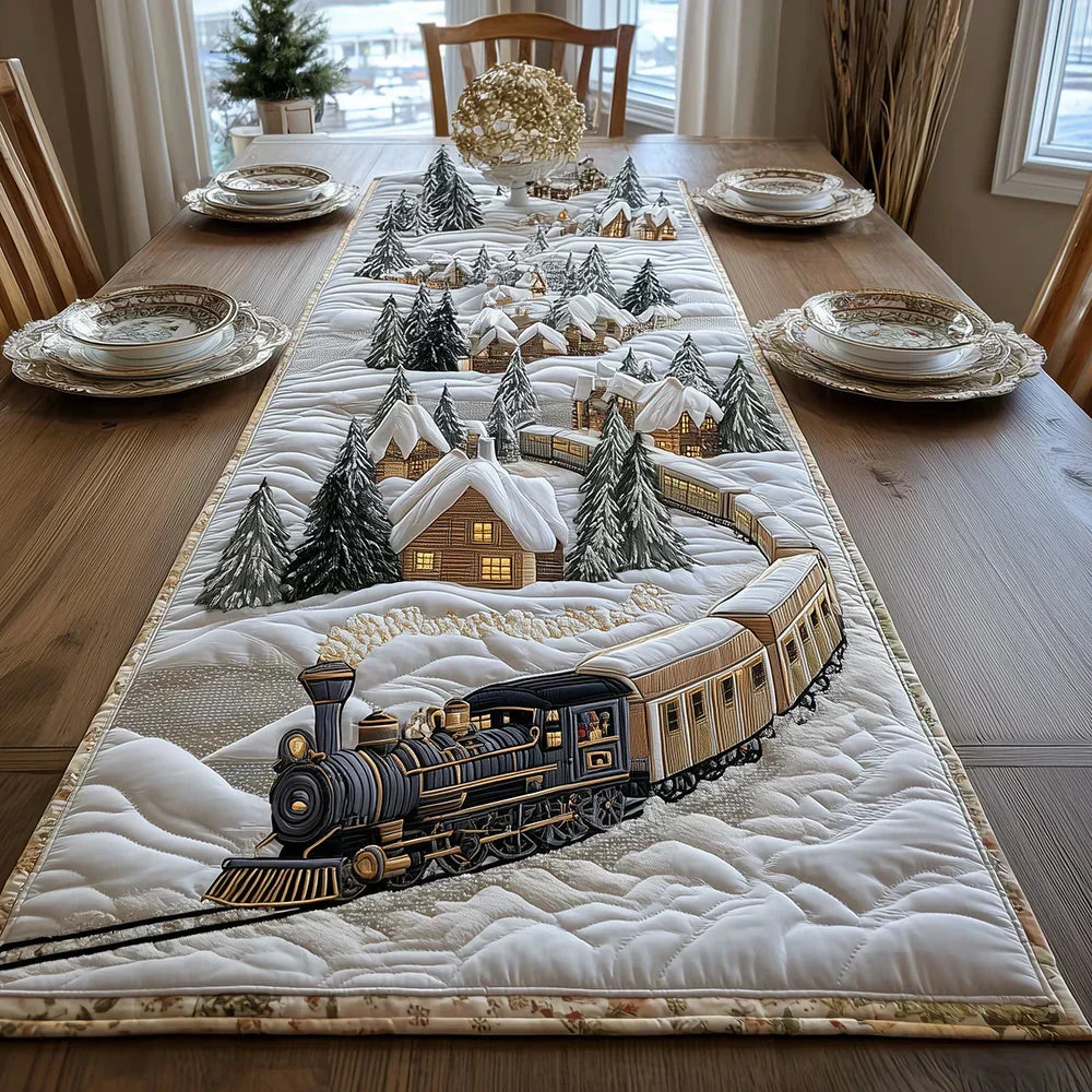 Quilt-Tischläufer – Frost-Design
