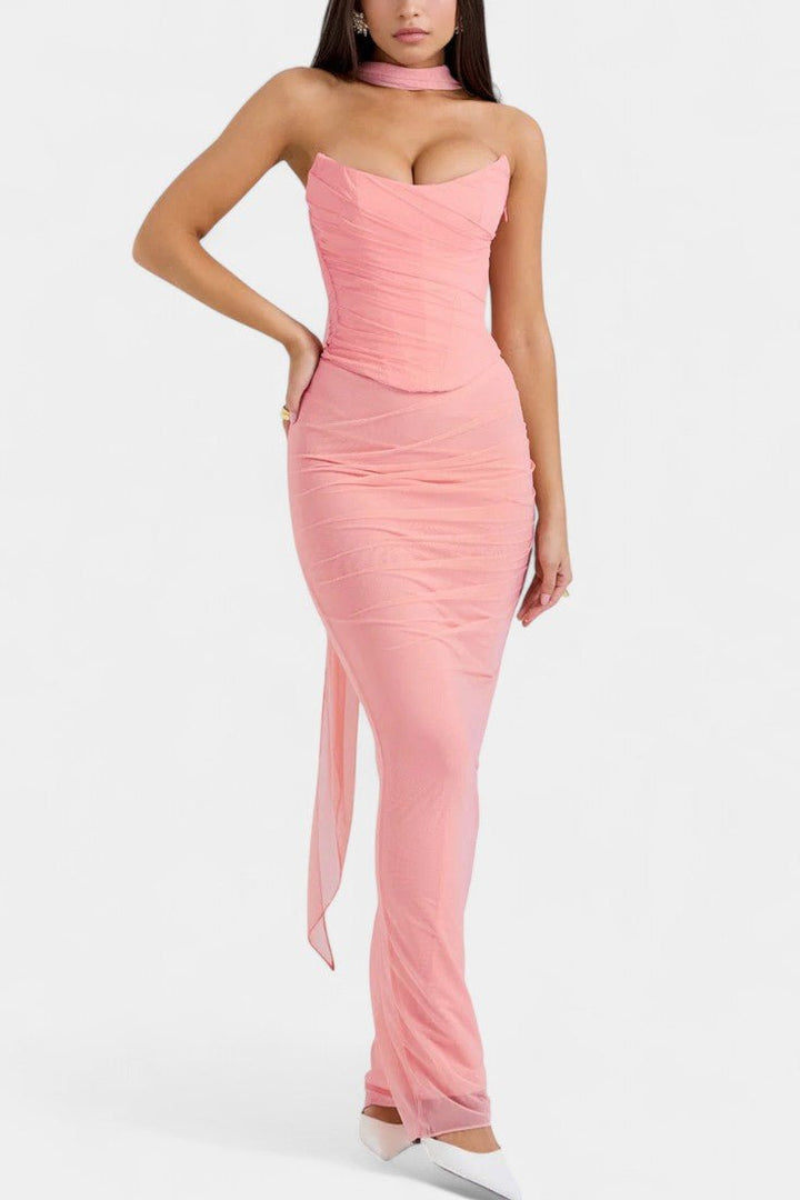 Ida | Kleid mit dekorativem Netzstoff