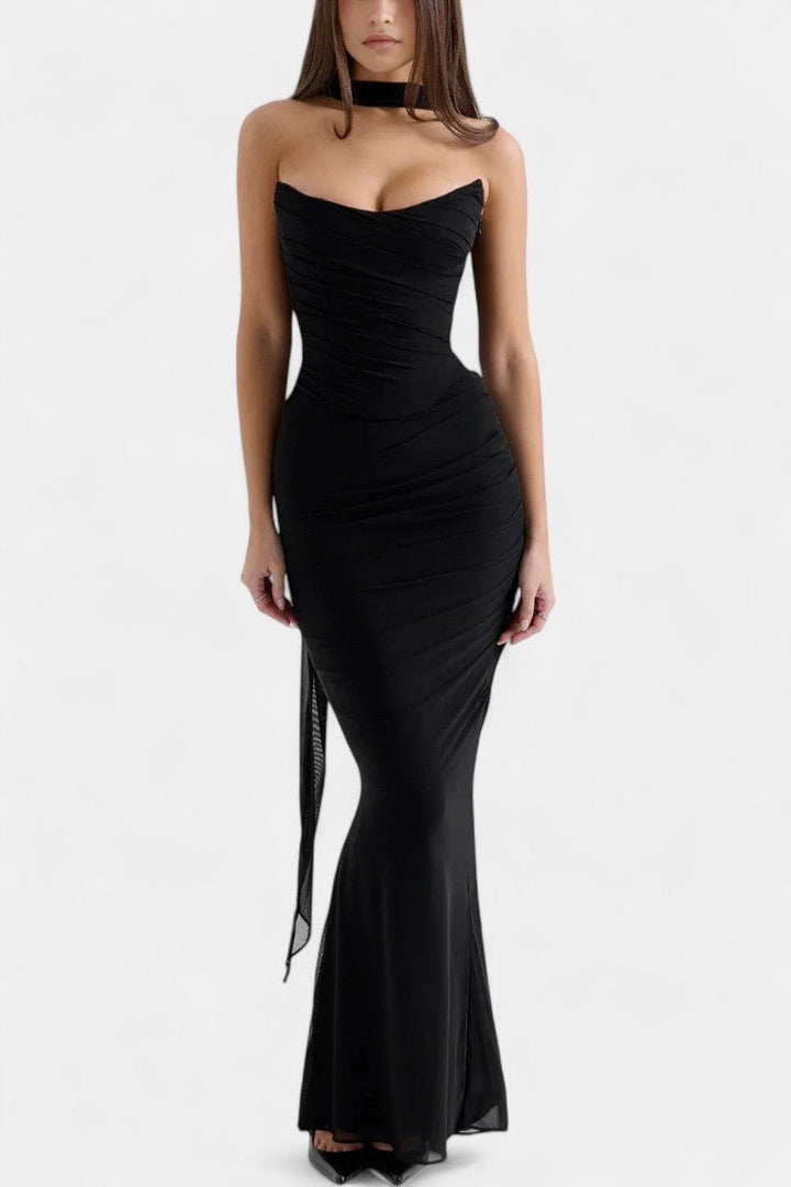 Ida | Kleid mit dekorativem Netzstoff