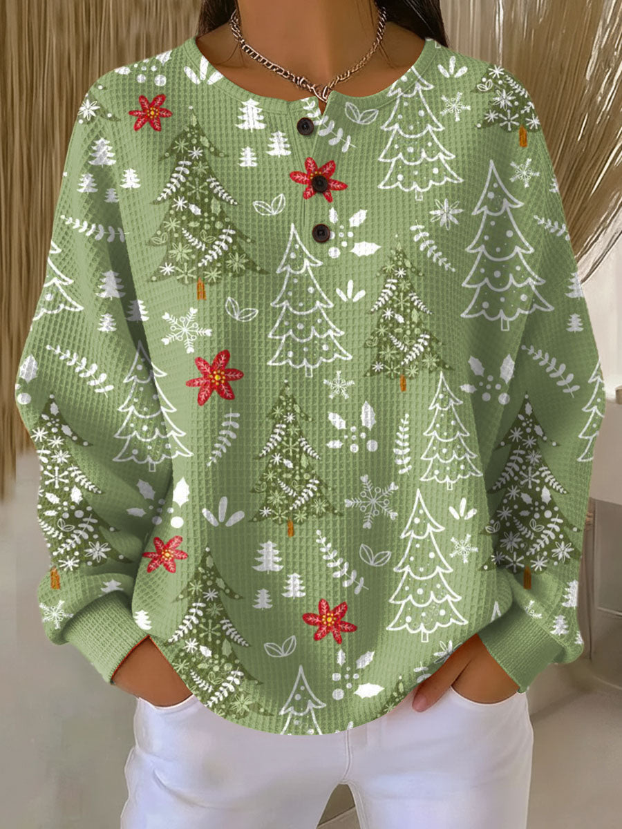 Alberta™ - Christmas Tree Motif Pullover