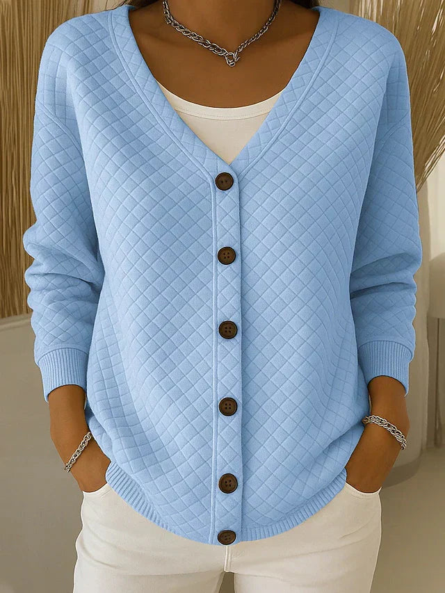 Amina | Textured Button Cardigan