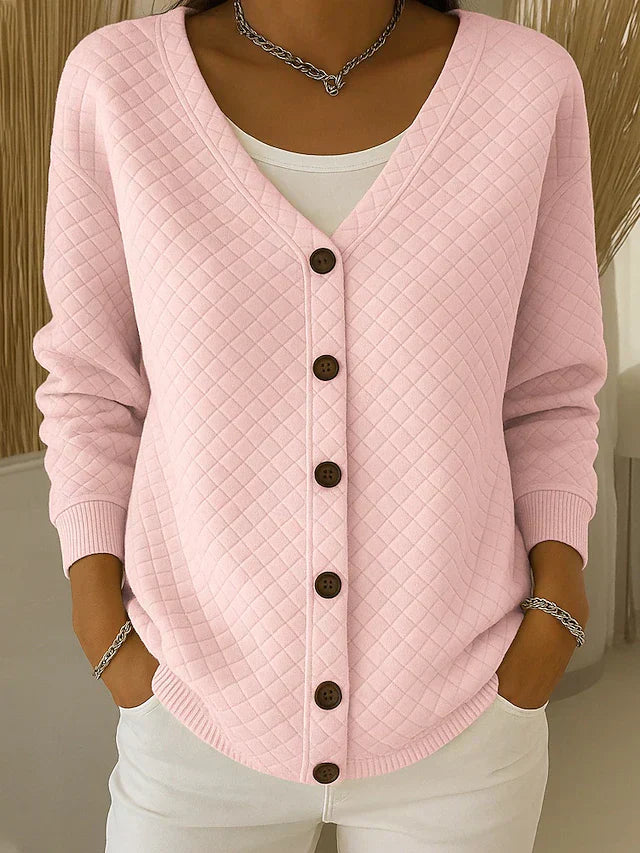 Amina | Textured Button Cardigan