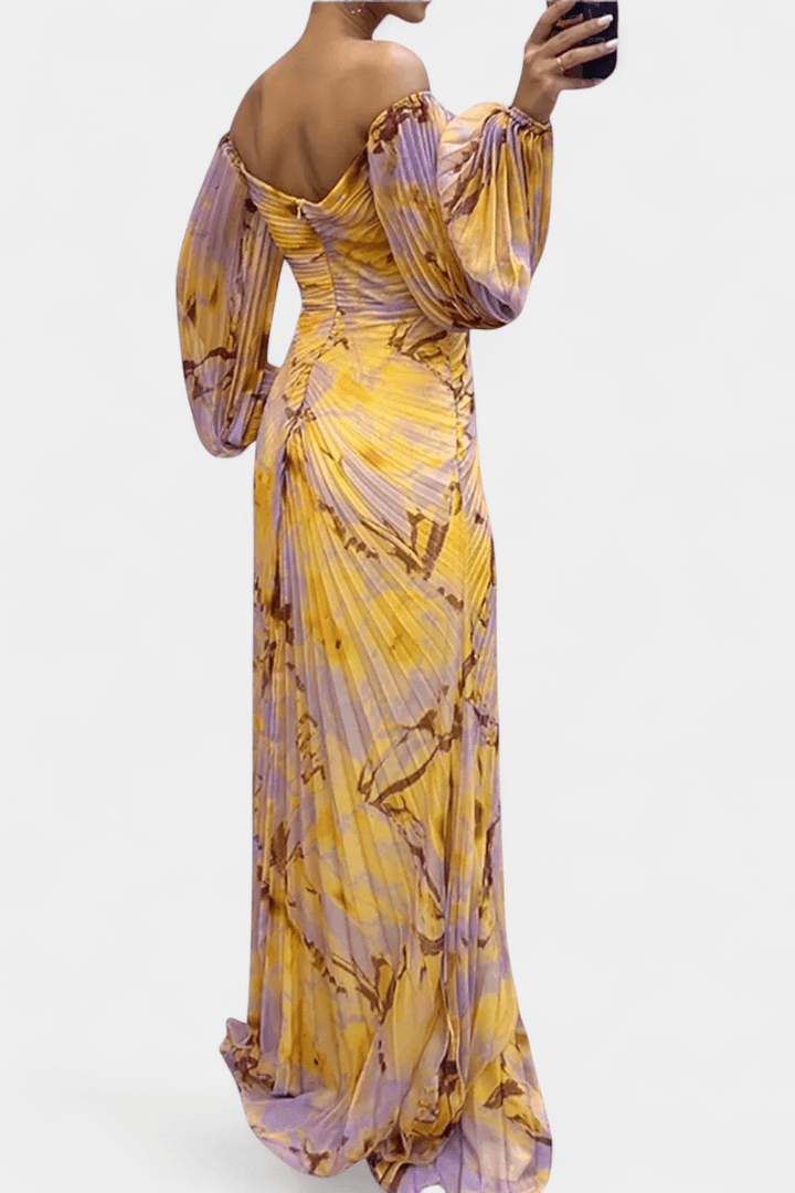 Kirstin | Plissee-Maxikleid