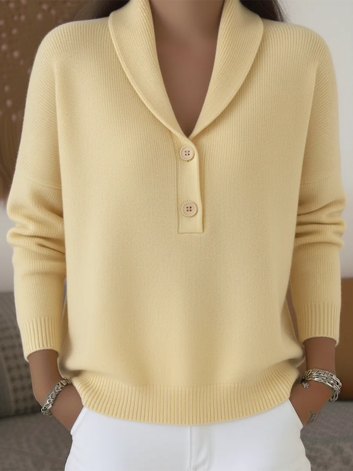 Andrine | Collar Button Sweater