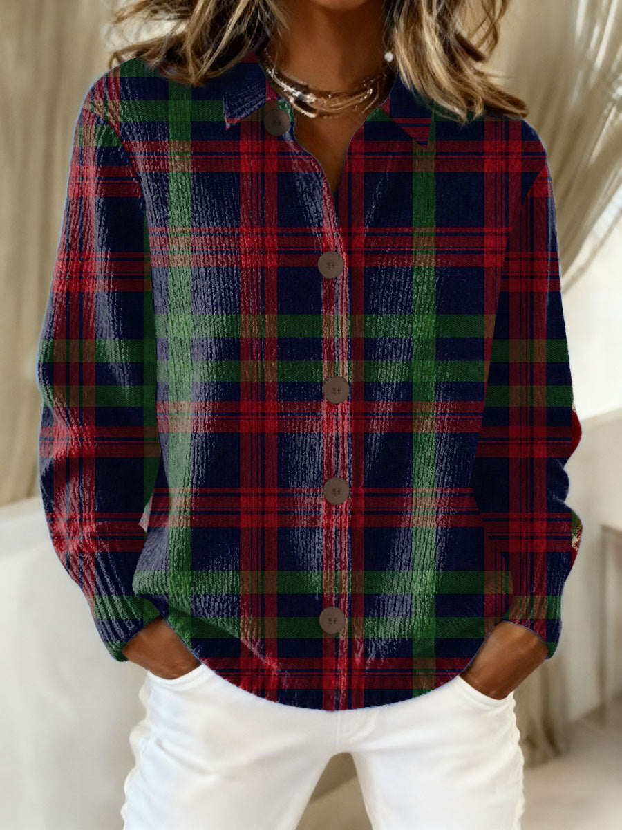 June™ – Checkered Hoodie Blouse