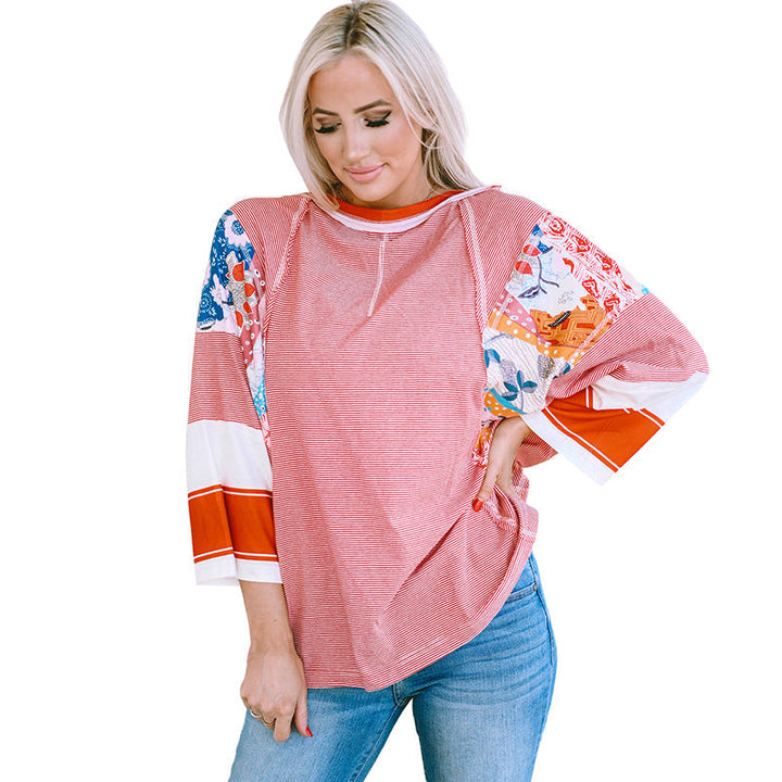 ARDIS™ – Lightweight Patchwork Batwing Top