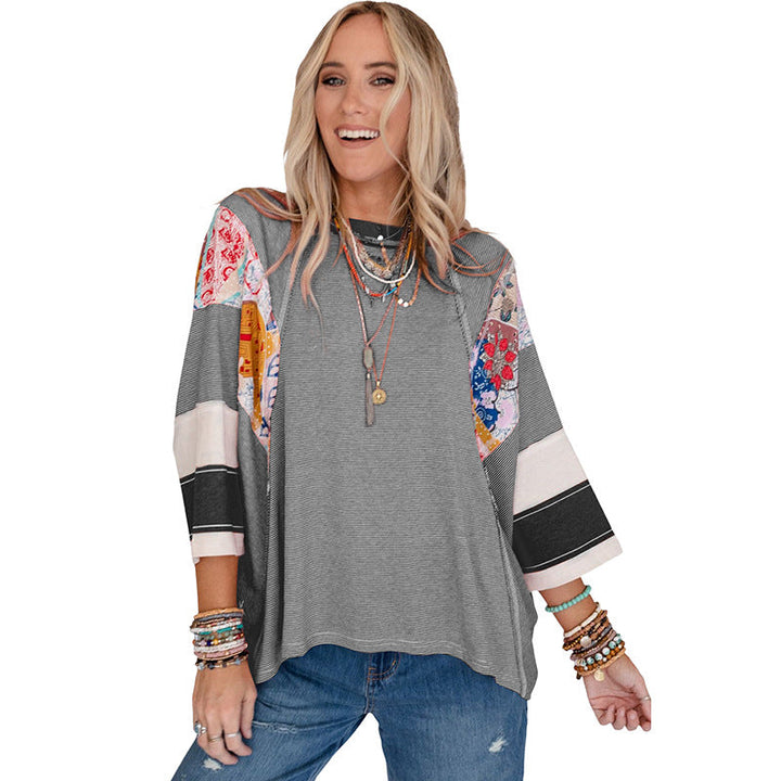 ARDIS™ – Lightweight Patchwork Batwing Top