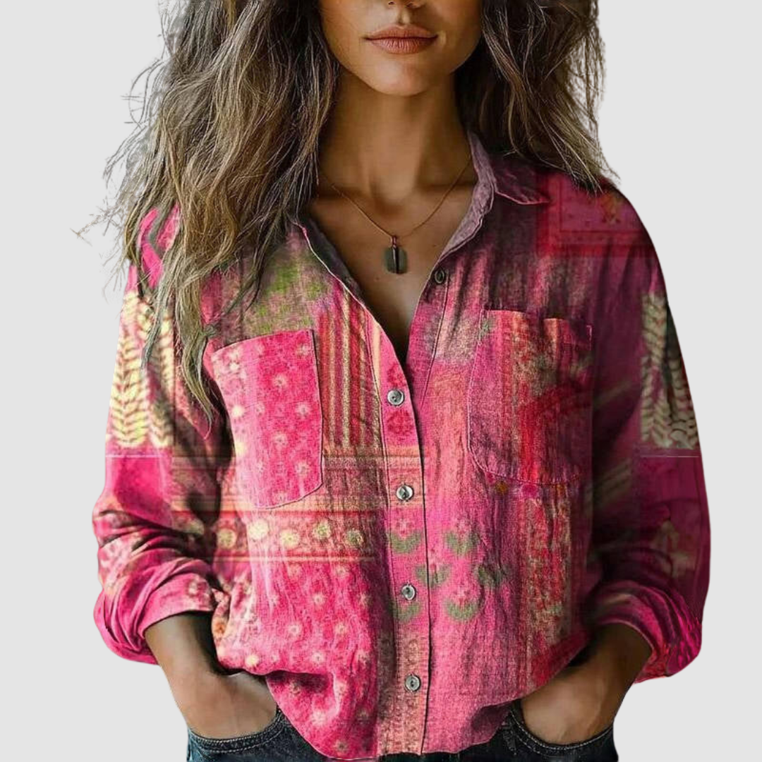 Thomasine | Vintage Printed Blouse
