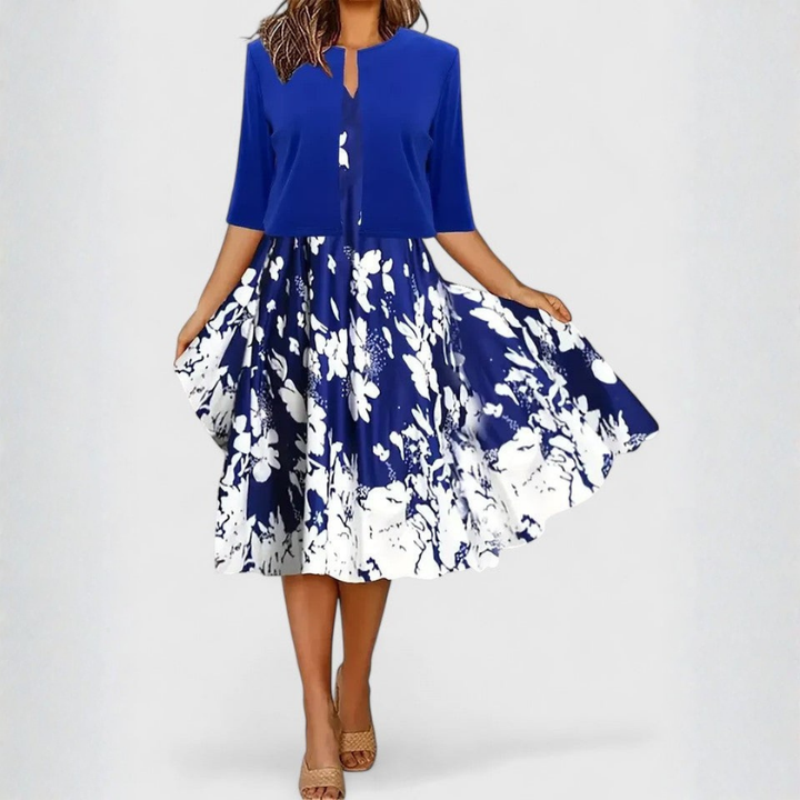 Lesley | Elegant Cotton Midi Dress