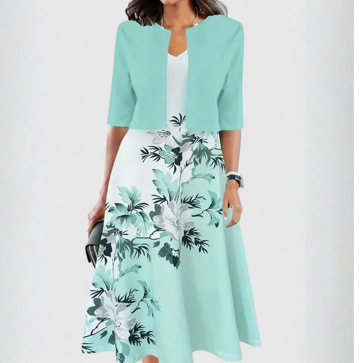 Lesley | Elegant Cotton Midi Dress