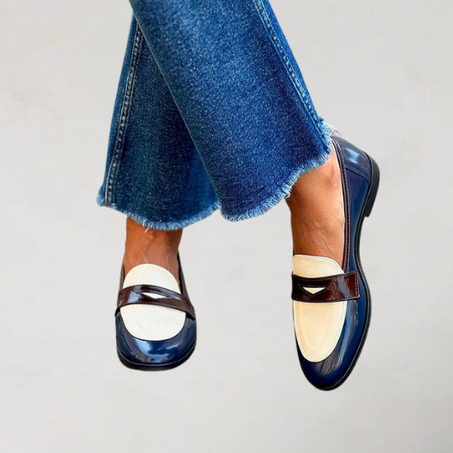 Kara | Navy Blue Loafer