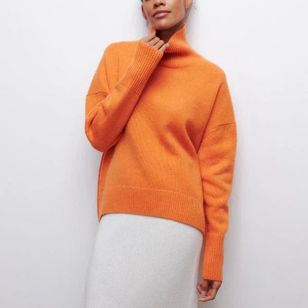 Nora | Soft Knit polo neck Sweater