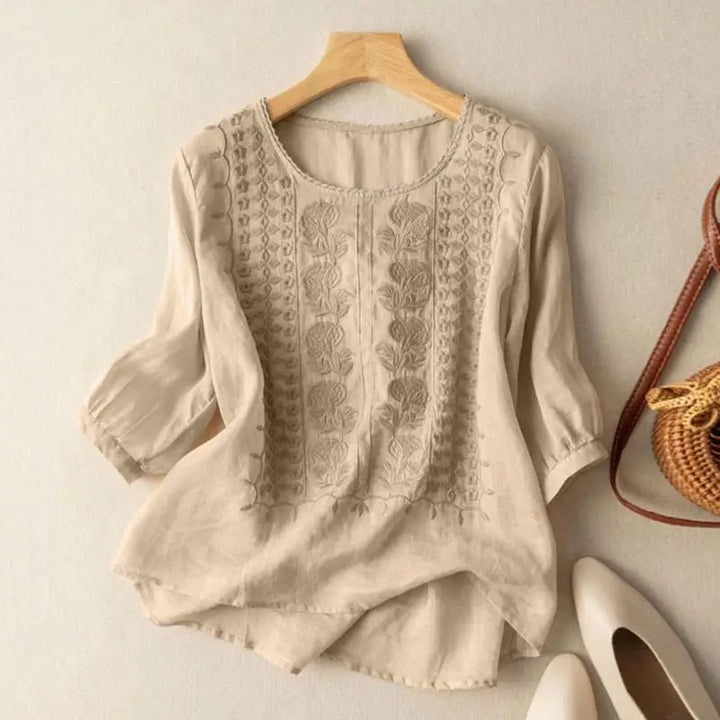 Bessie – Embroidered Relaxed Blouse