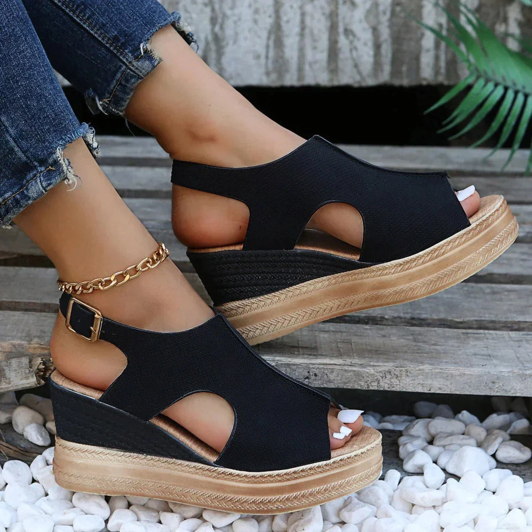 Katrina - Relaxed Wedge Sandals